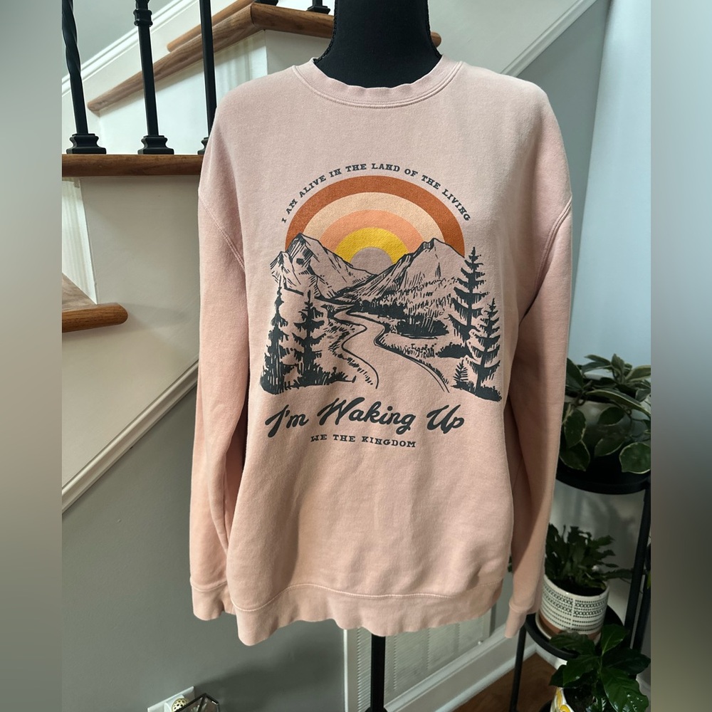 We the Kingdom Band Graphic Mountainous Sweatshirt